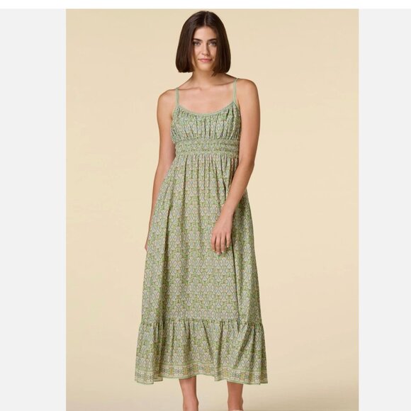 NWT Max Studio Smocked Empire Waist Maxi Dress - M - $188 Value - Picture 1 of 7